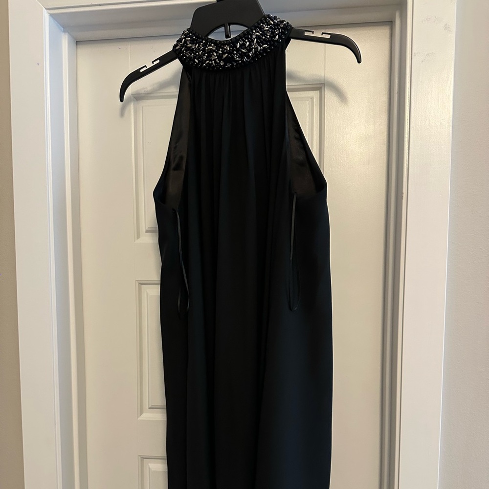Badgley Mischka Black Backless Dress
